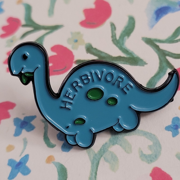 Dinosaur Herbivore Enamel Pin - Picture 4 of 10